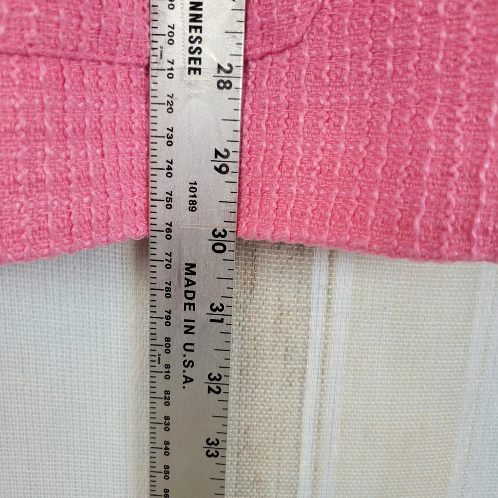 H&M Pink Tweed Blazer Jacket - Picture 7 of 10